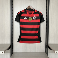 Camisa Feminina Oficial do CR Flamengo 25/26 Baby Look - Pacth Campeão