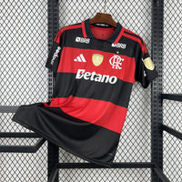 Camisa Oficial do CR Flamengo 26/27 - Completa com Patrocínios (+Pacths Libertadores Completos)