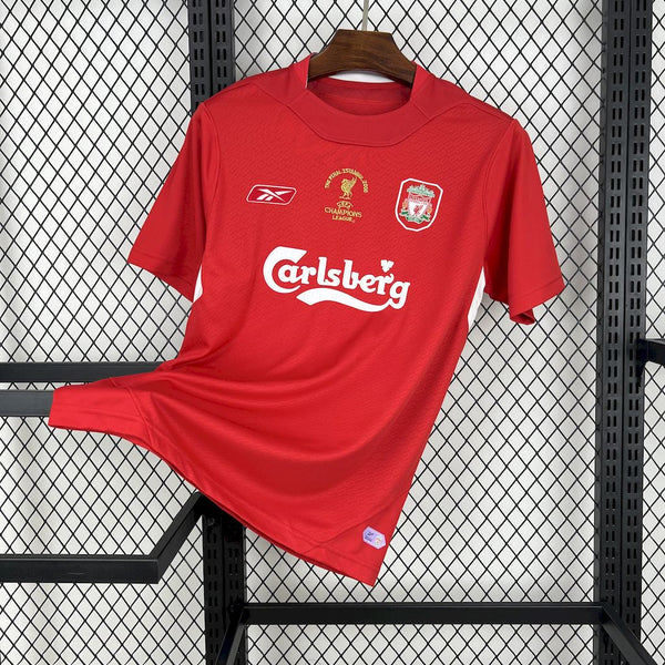 Camisa Retrô do Liverpool 2005 - Versão Retrô