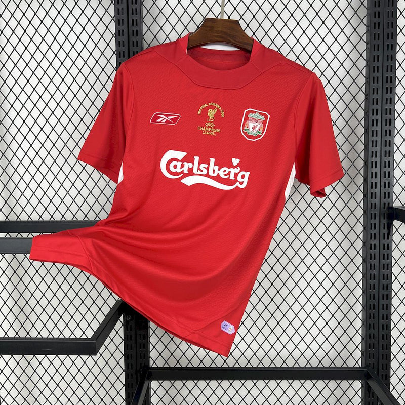 Camisa Retrô do Liverpool 2005 - Versão Retrô