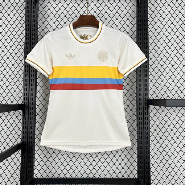 Camisa Feminina Oficial da Colômbia 24/25 Baby Look - 100° Aniversário
