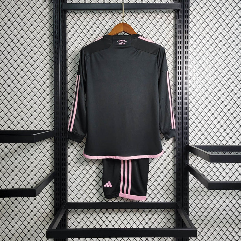 Conjunto 2 Infantil Oficial do Inter de Miami 23/24 Manga Longa - Kids