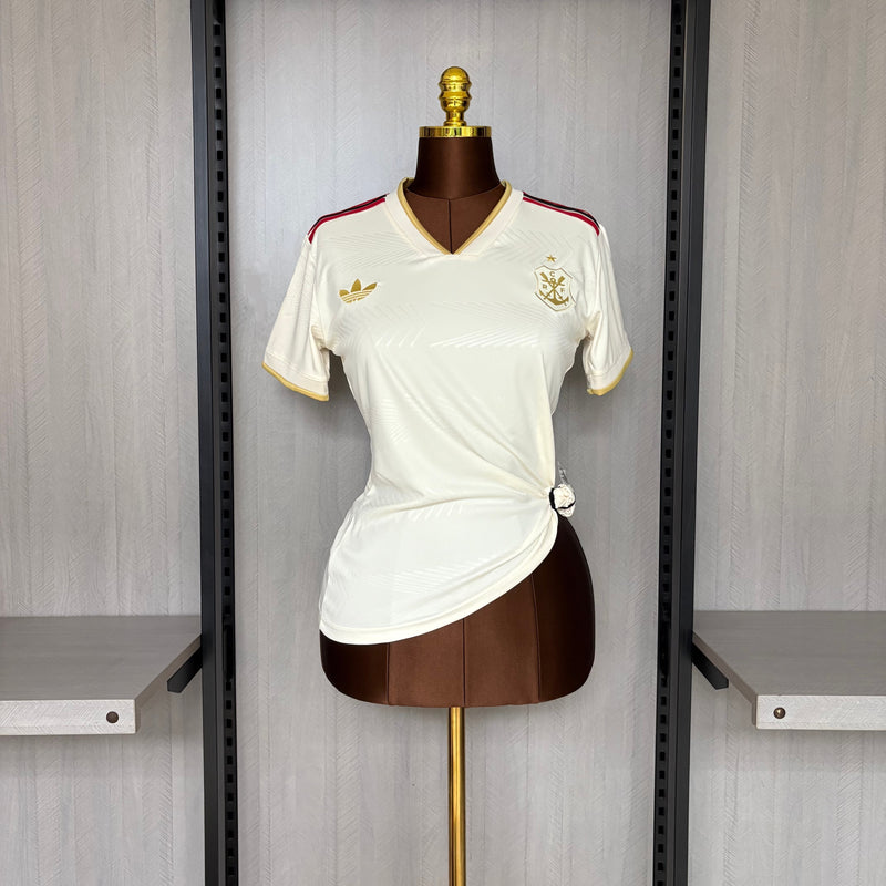 Camisa 3 Feminina Oficial do CR Flamengo 25/26 - Baby Look