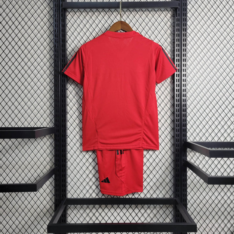 Conjunto Infantil Oficial do CR Flamengo 23/24 Treino - Kids