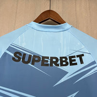 Camisa Oficial do São Paulo 25/26 Goleiro Completa com Patrocínios - Libertadores