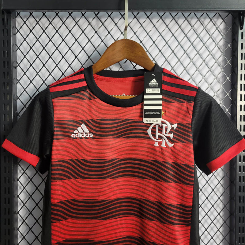 Conjunto Infantil Oficial do CR Flamengo 22/23 - Kids