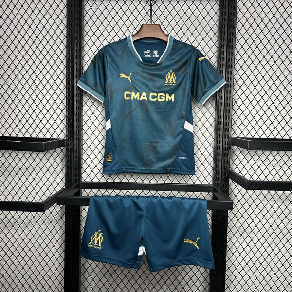 Conjunto Infantil Oficial do Olympique de Marseille 24/25 - Kids