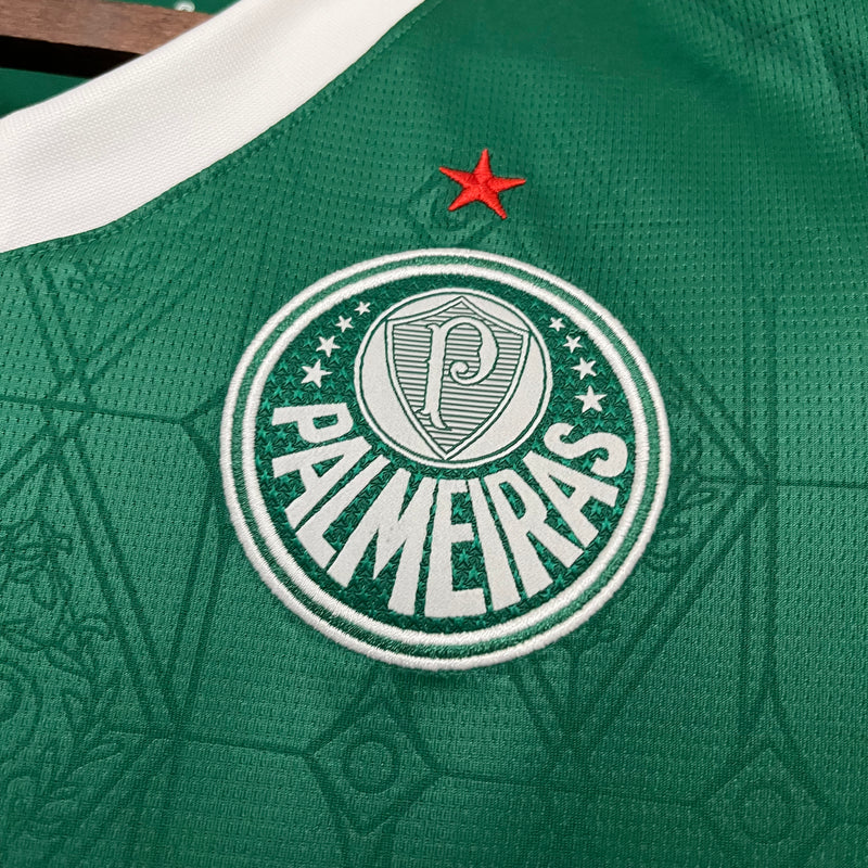 Camisa Feminina Oficial do Palmeiras 25/26 Completa com Patrocinios - Baby Look