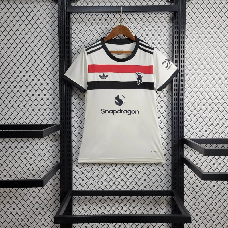 Camisa Feminina Oficial do Manchester United 24/25 - Baby Look