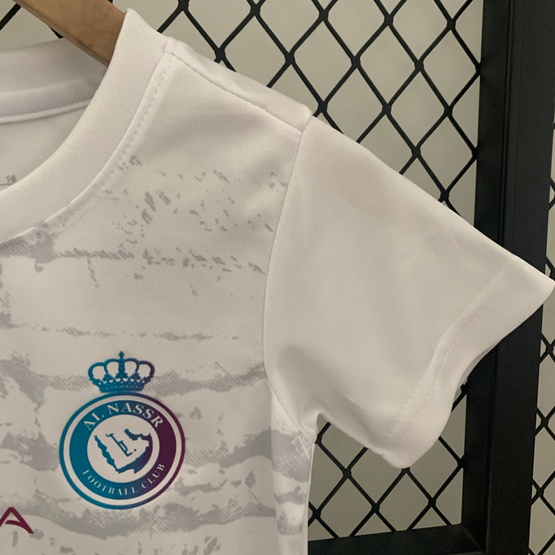 Conjunto 3 Infantil Oficial do Al-Nassr 23/24 - Kids