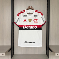Camisa 2 Oficial do CR Flamengo 26/27 Completa com Patrocínios - (+ Pacth Libertadores)