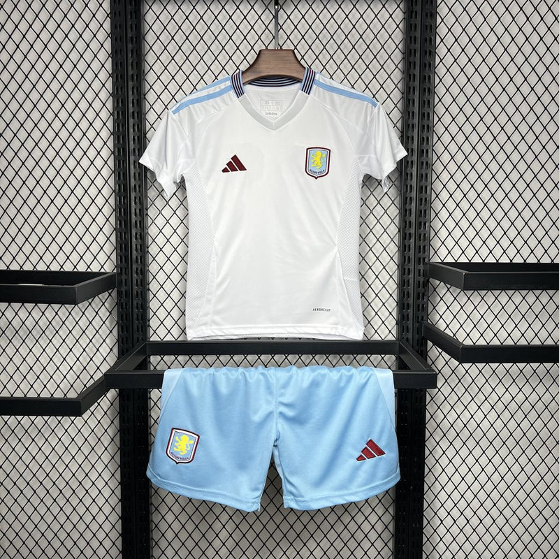 Conjunto Infantil Oficial do Aston Villa 24/25 - Kids