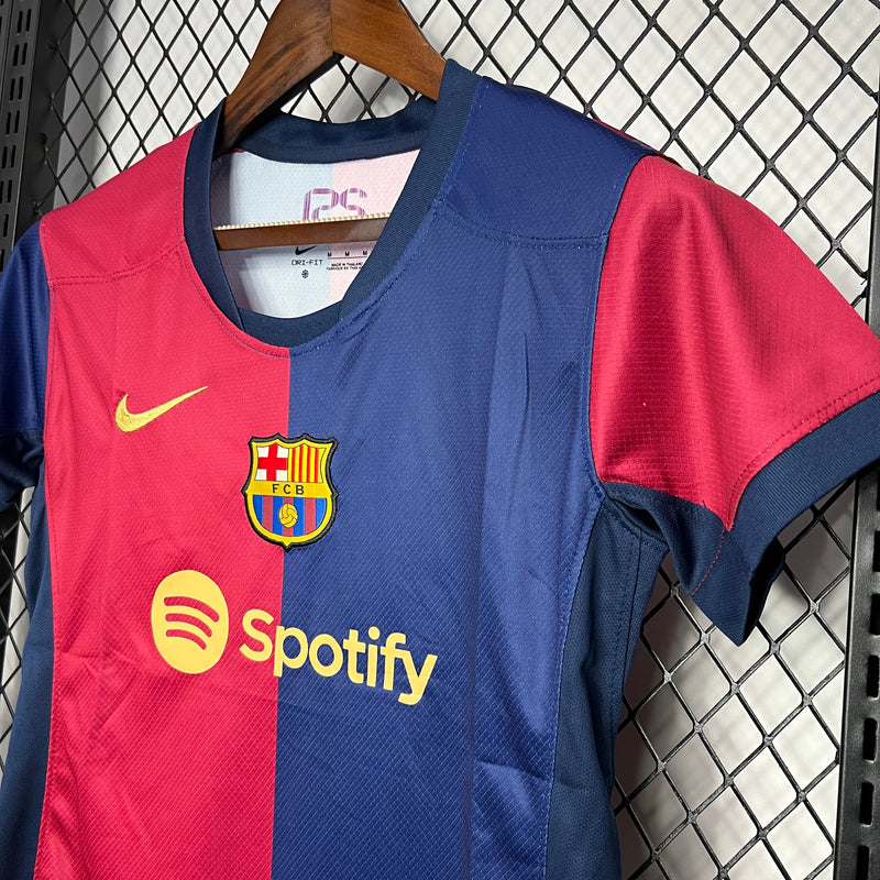 Camisa Feminina Oficial do Barcelona 24/25 Versão Torcedor - Baby Look