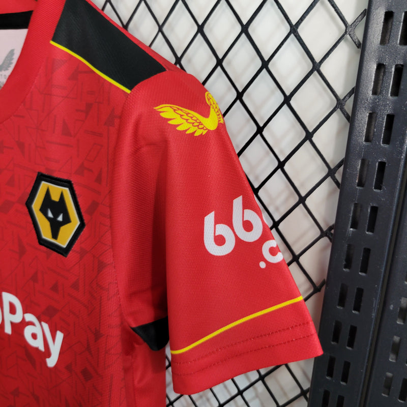 Conjunto 2 Infantil Oficial do Wolverhampton 23/24 - Kids