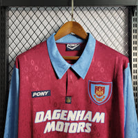 Camisa Retrô do West Ham 1995/1997 - Manga Longa