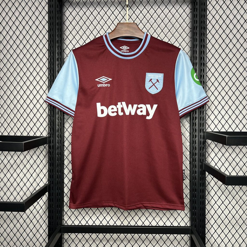 Camisa Oficial do West Ham 24/25 - Versão Torcedor