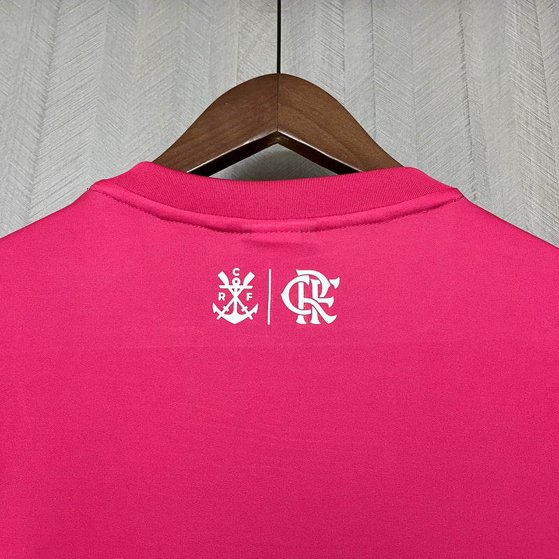Camisa Feminina Oficial do CR Flamengo 24/25 Baby Look - Braziline
