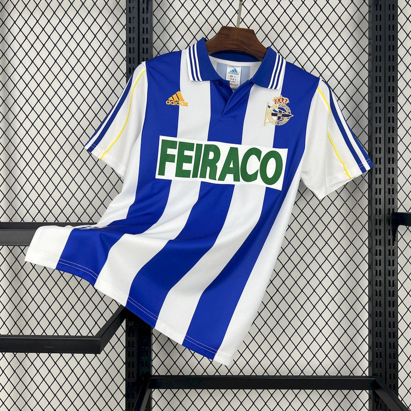 Camisa Retrô do Deportivo la Coruña 1999/2000 - Versão Retrô