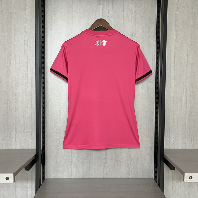 Camisa Feminina Oficial do CR Flamengo 24/25 Baby Look - Braziline