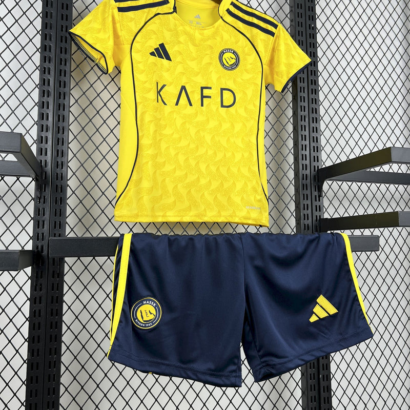 Conjunto Infantil Oficial do Al-Nassr 25/26 - Kids
