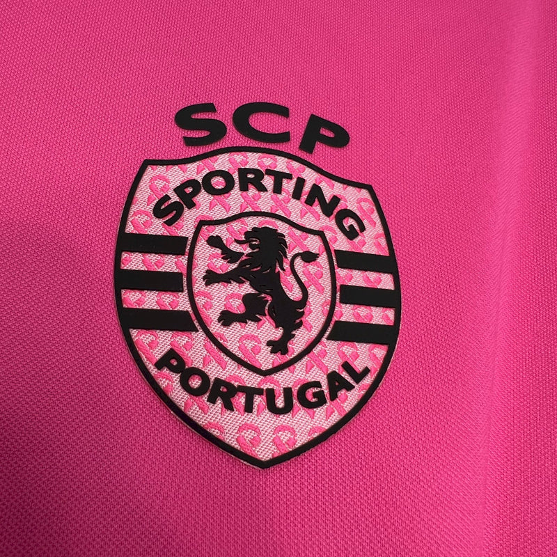 Camisa Oficial do Sporting 24/25 Versão Torcedor - Outubro Rosa