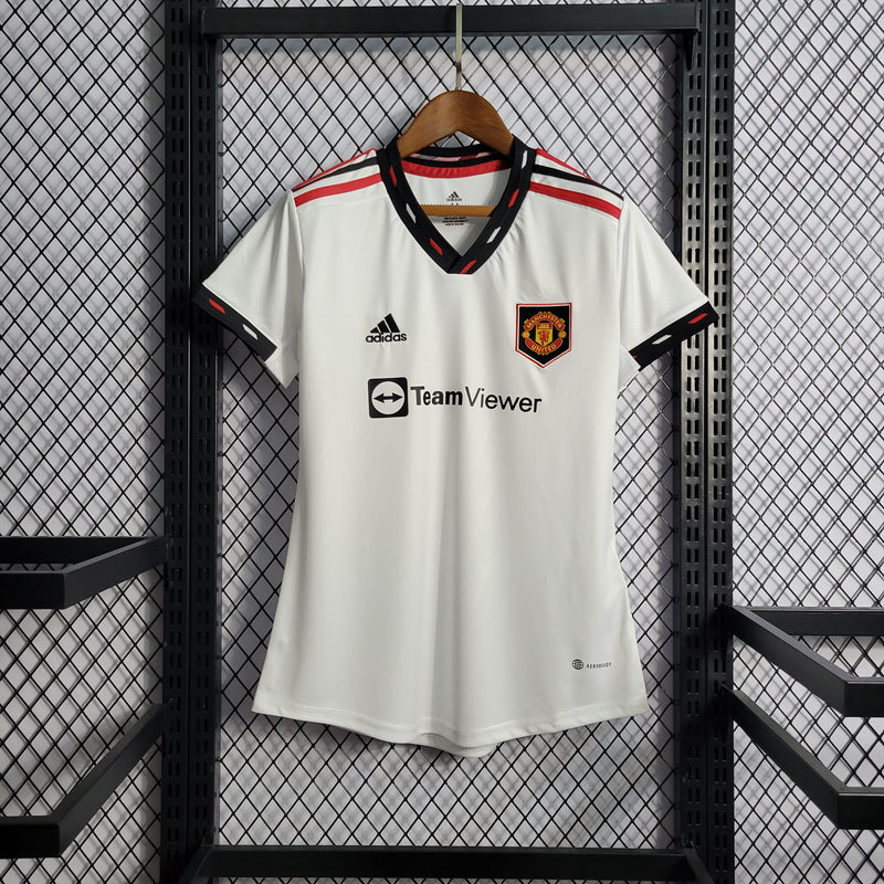 Camisa 2 Feminina Oficial do Manchester United 22/23 - Baby Look