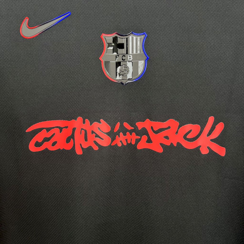 Camisa Oficial do Barcelona 25/26 - Travis Scott
