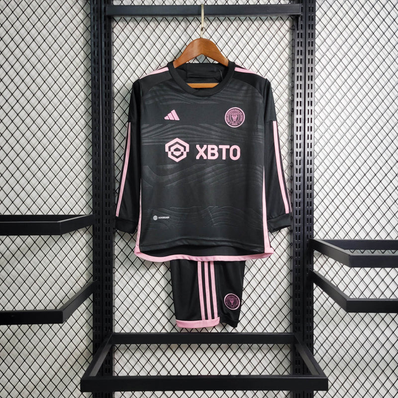 Conjunto 2 Infantil Oficial do Inter de Miami 23/24 Manga Longa - Kids