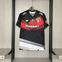 Camisa Oficial do São Paulo 25/26 Goleiro Completa com Patrocínios - Libertadores