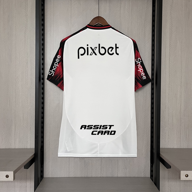 Camisa 2 Oficial do CR Flamengo 25/26 Versão Torcedor - Pacth Campeão e Completa com Patrocínios