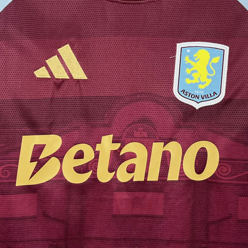 Camisa Oficial do Aston Villa 25/26 - Versão Torcedor