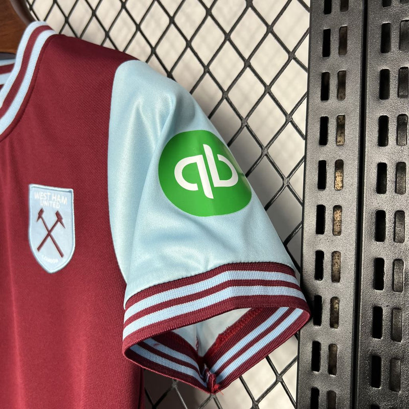 Conjunto Infantil Oficial do West Ham 24/25 - Kids
