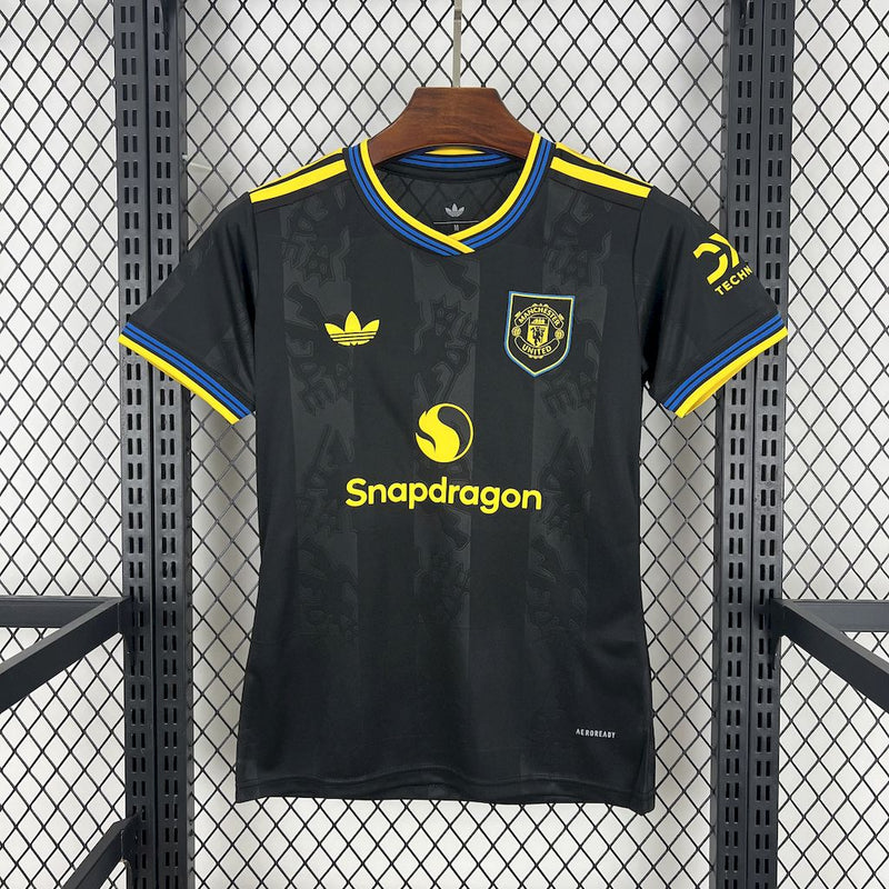 Camisa Feminina Oficial do Manchester United 25/26 - Baby Look