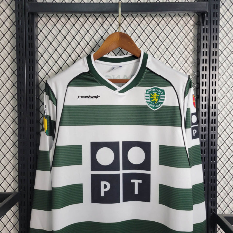 Camisa Retrõ do Sporting 2001/2003 - Manga Longa