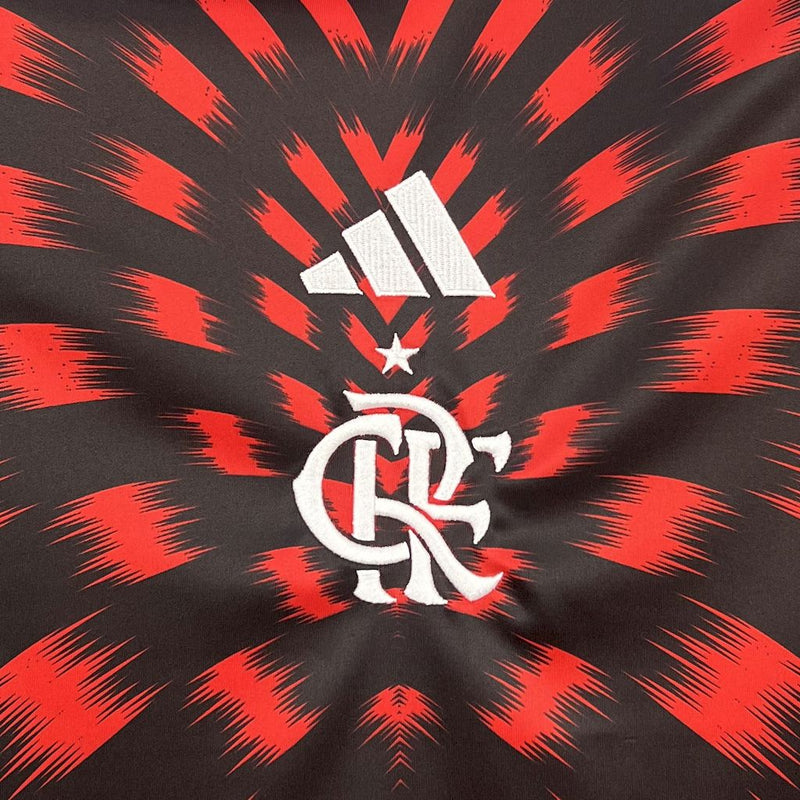 Camisa Feminina Oficial do CR Flamengo 25/26 Baby Look - Pré Jogo
