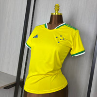 Camisa Feminina Cruzeiro Adidas Brasil 26/27 - Baby Look