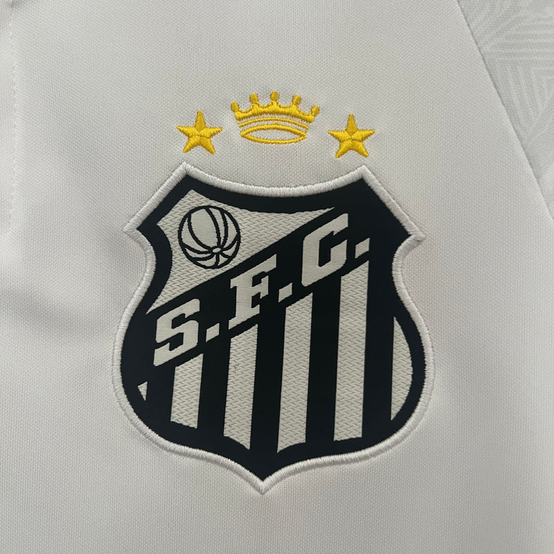 Camisa Oficial do Santos 24/25 Versão Torcedor - Completa com Patrócinios