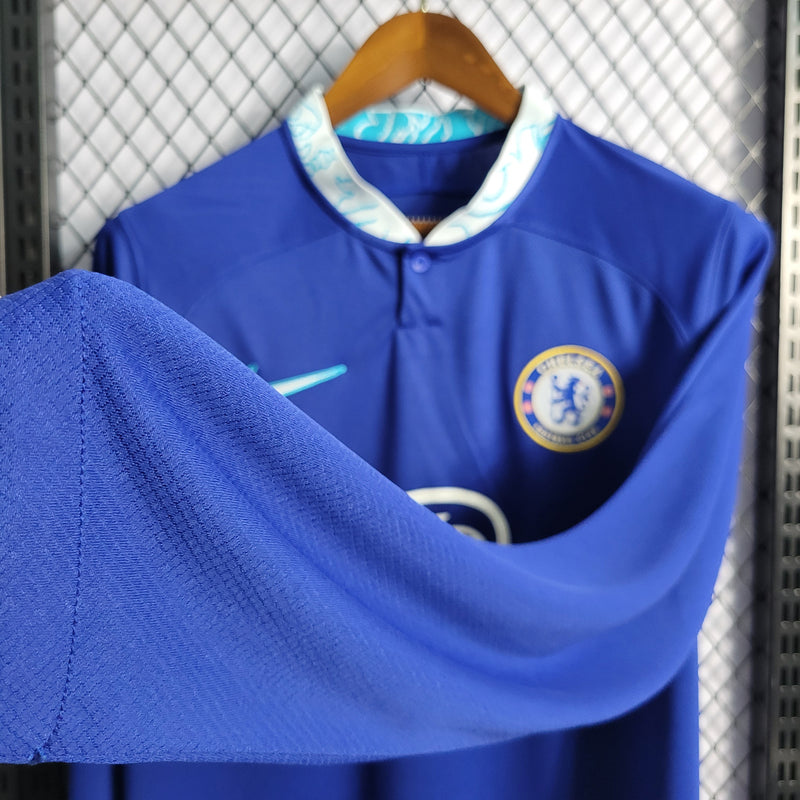 Camisa Oficial do Chelsea 22/23 - Manga Longa