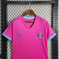 Camisa Feminina Oficial do Grêmio 23/24 Baby Look - Outubro Rosa