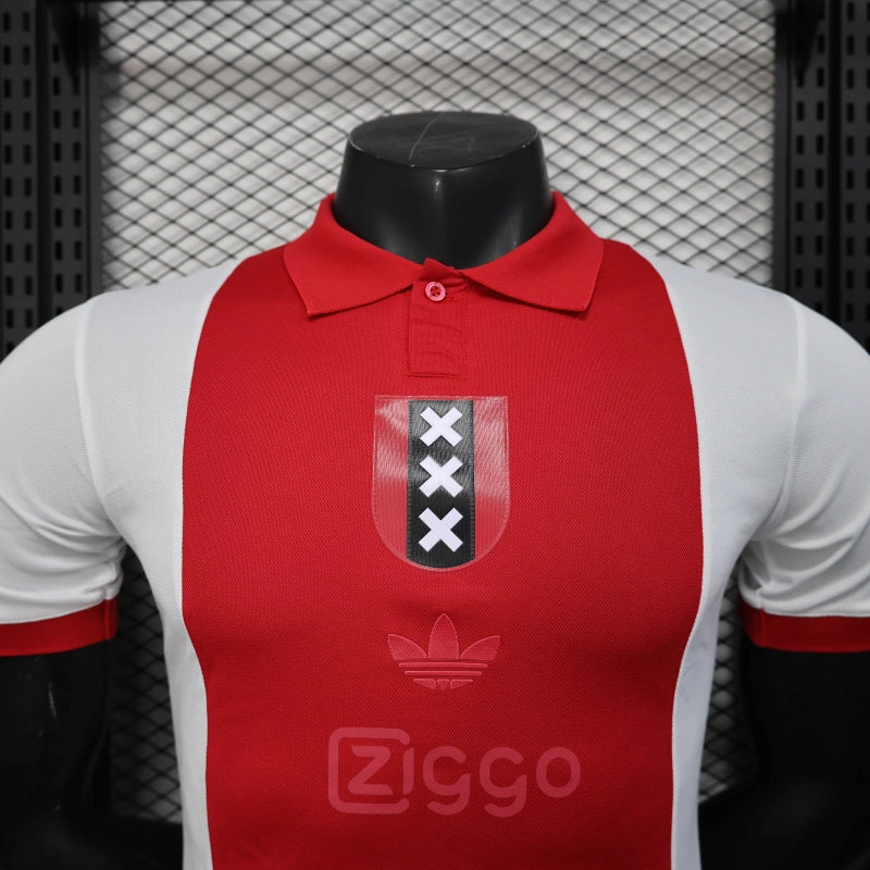 Camisa Oficial do Ajax 25/26 Versão Jogador - Anniversary Edition