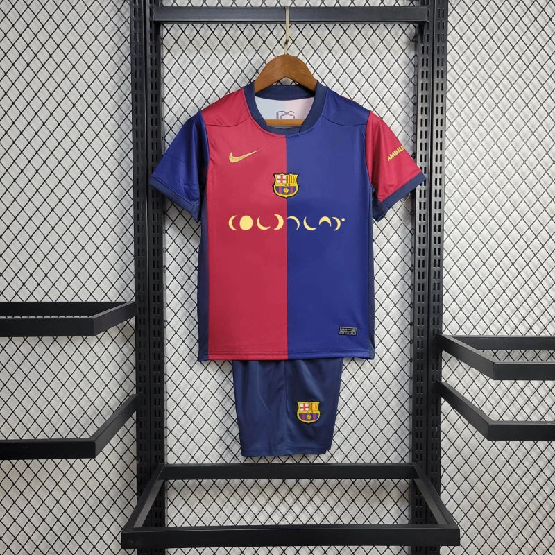 Conjunto Infantil Oficial do Barcelona 24/25 - Kids