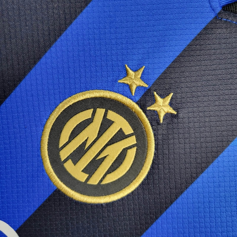 Camisa Oficial da Inter de Milão 24/25 Baby Look - Pacth Campeonato Italiano