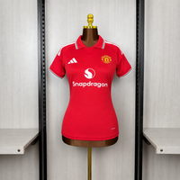 Camisa l Feminina Oficial do Manchester United 26/27 - Baby Look