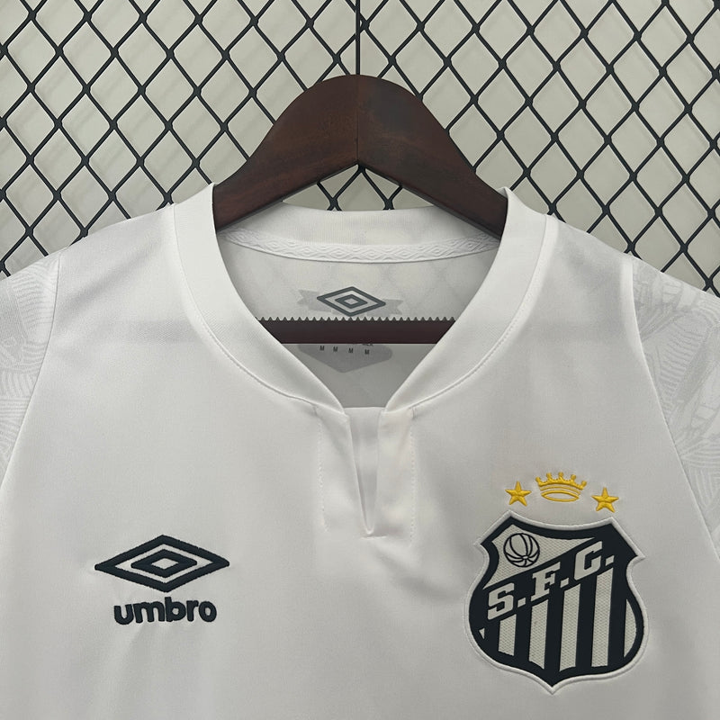 Camisa Oficial do Santos 24/25 Versão Torcedor - Completa com Patrócinios