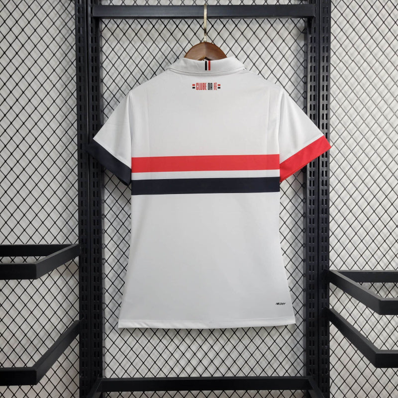 Camisa Feminina Oficial do São Paulo 24/25 Baby Look - Versão Torcedor