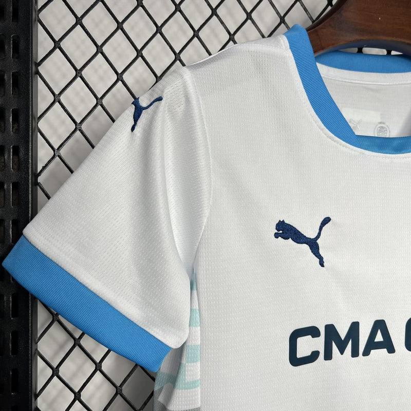 Conjunto Infantil Oficial do Olympique de Marseille 24/25 - Kids
