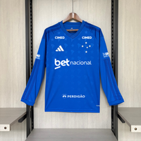 Camisa Oficial do Cruzeiro 26/27 Manga Longa - Completa com Patrocínios