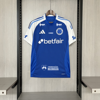 Camisa Oficial do Cruzeiro 25/26 Versão Torcedor - Completa com Patrocínios