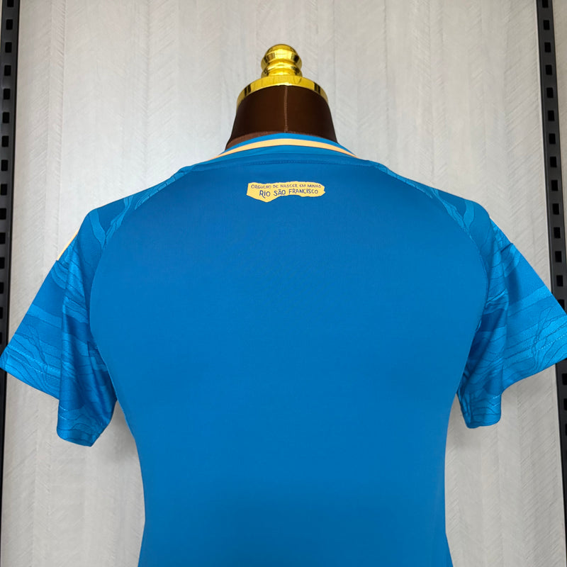 Camisa 3 Feminina Oficial do Cruzeiro 25/26 - Baby Look