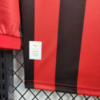 Camisa Oficial do Milan 24/25 Manga Longa - 125th Anniversary Edition